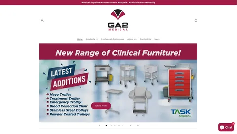 GA2 Medical website preview